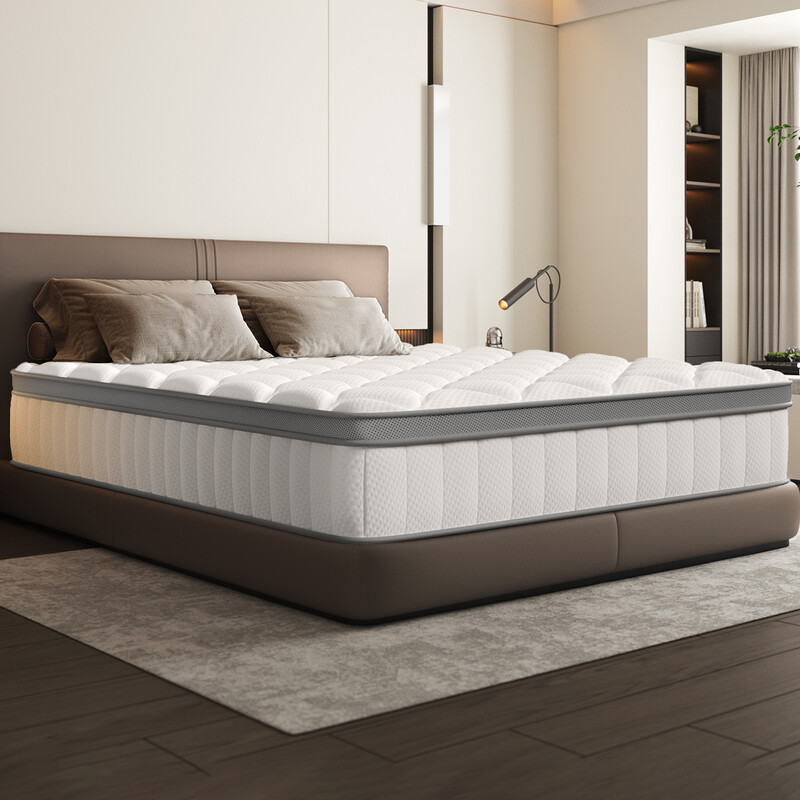 Pocketveringmatras, 7-zone veringmatras, met hoeslaken, 25 cm hoog, H3, matras 90 x 200 cm, voor kinderen en volwassenen