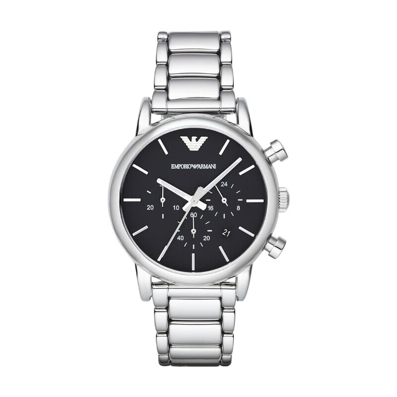 AR1853 Silver Stainless Steel Men's Chronograph Watch