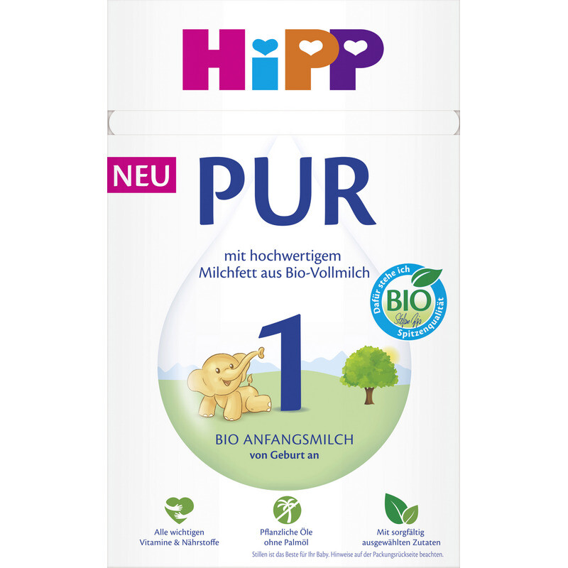 HiPP 1 PUR Anfangsmilch, von Geburt an, 500g