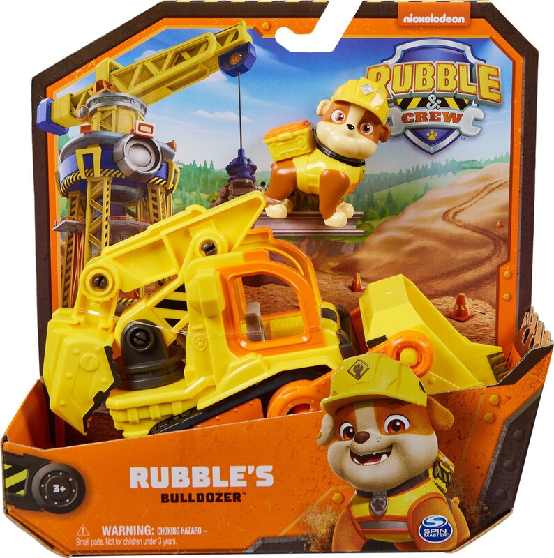 Rubble&Crew Rubble's Bulldozer Voertuig&Figuur - PAW Patrol