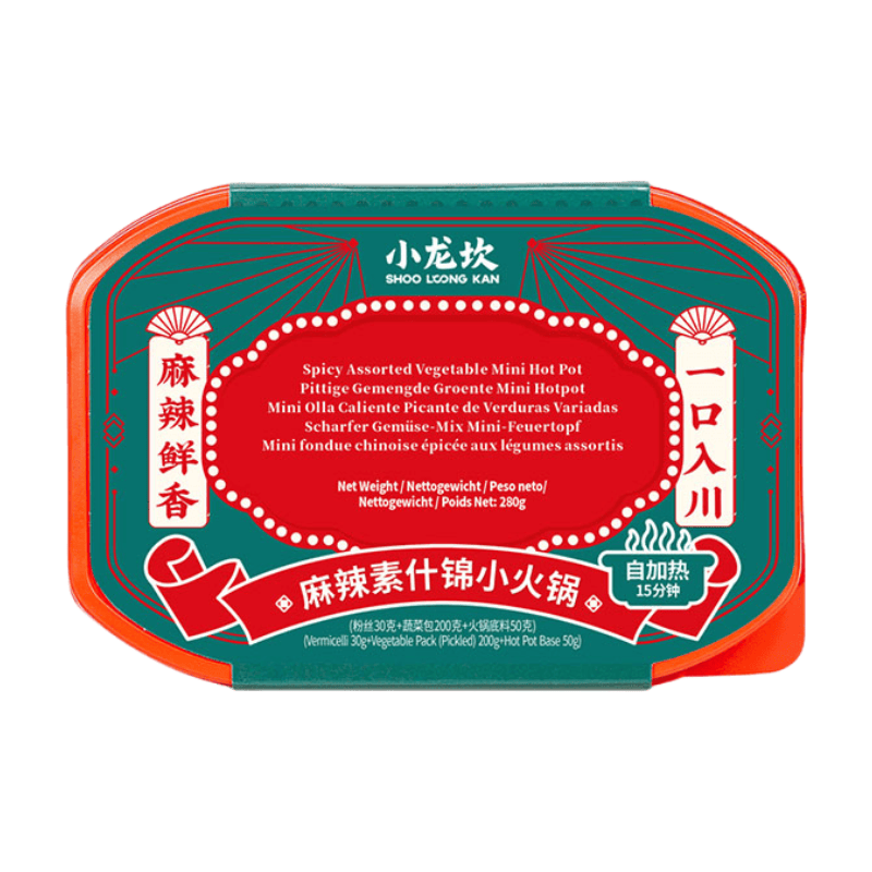 Shoo Loong Kan Instant-Hotpot mit scharfem Mala-Mix, selbstheizend, 280 g