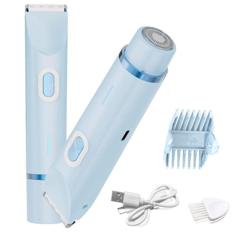 Electric Shaver for Women, 2-in-1 Electric Razor for Womens Legs Underarm Face Pubic