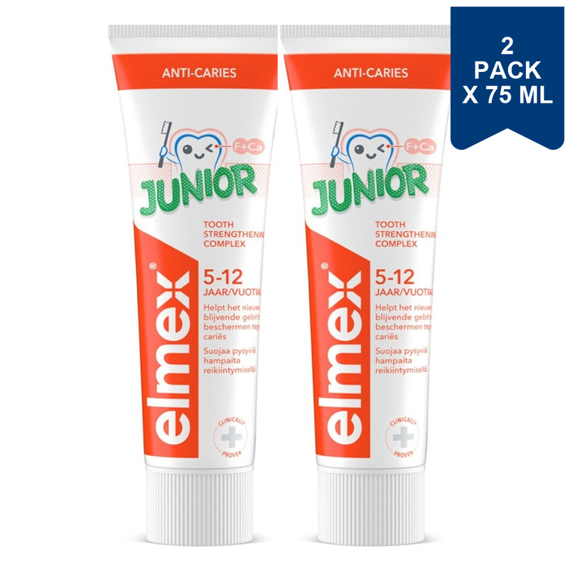 elmex Tandpasta - Junior 5-12 Jaar 75 ml (2-Pack)