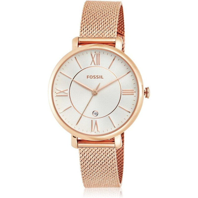 ES4352 Jacqueline Rose Gold Plated Stainless Steel Women's Three-Hand Watch