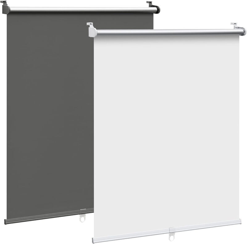 WOLTU Klemmfix Verdunkelungsrollo - Thermoisolierung, UV-Schutz, schnurloses Design, passend für Türen und Fenster, 95x150 cm