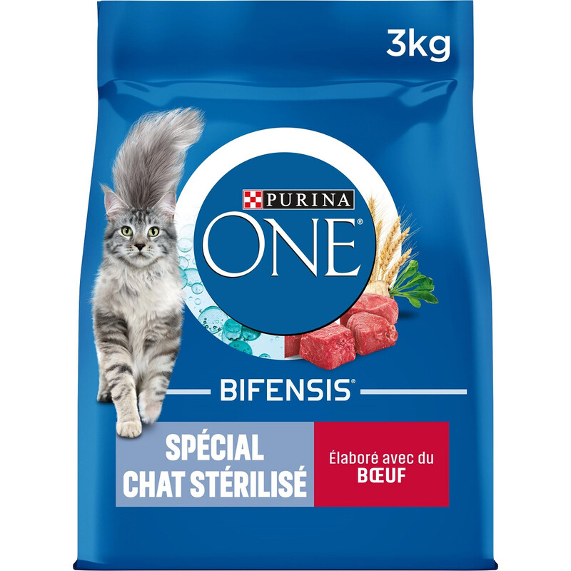Croquettes Pour Chat Adulte Stérilisé Purina One MO7613033136351 – Saveur Bœuf 3 kg - vue 2