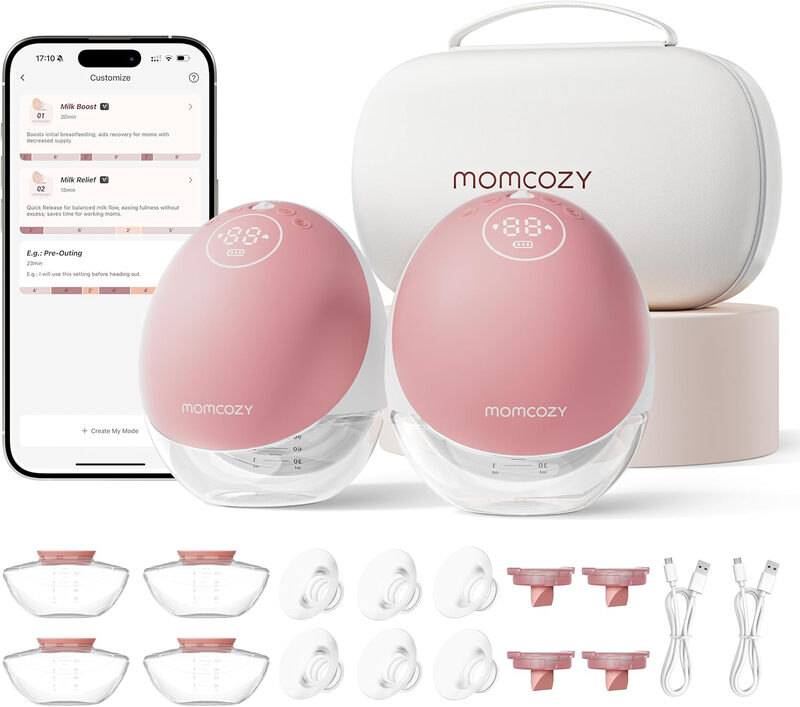 M9 Breast Pump - Double Pack-Burgundy