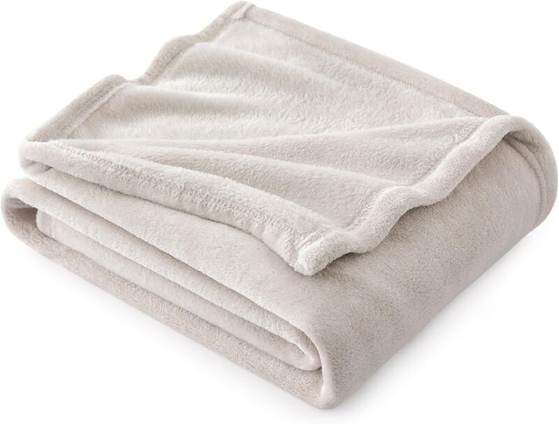 Flannel Blanket-Solid Natural150x200cm*1pcs100%Polyester