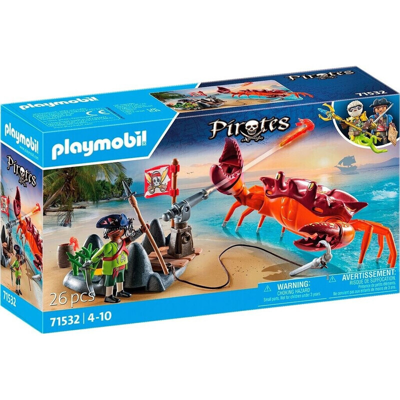 Playmobil Pirates Kampf gegen die Riesenkrabbe Spielset (71532)