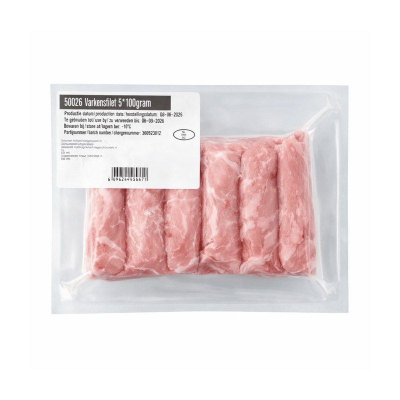 Gesneden hele varkenskoteletten - 500 g (5-6 stuks)
