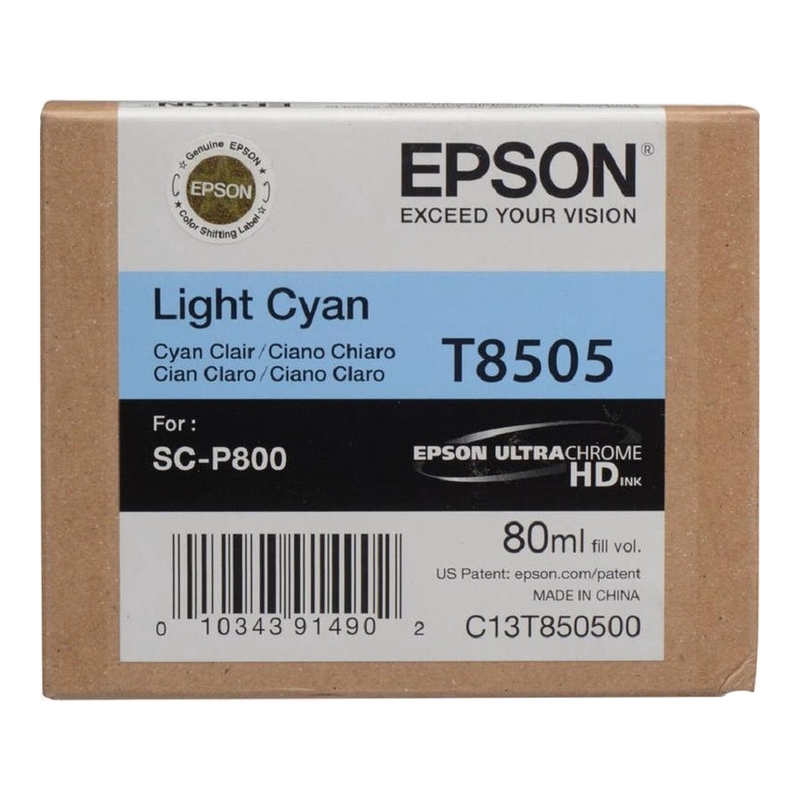 Epson enkelpak licht cyaan T850500