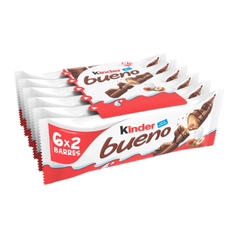 Barre Chocolatée Au Lait Kinder Bueno 6 Barres
