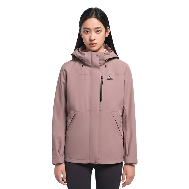 PELLIOT Damenjacke mit Fleece-Innenfutter Unisex Camping-Reise Wasserdicht Langlebig, Lila, Größe M