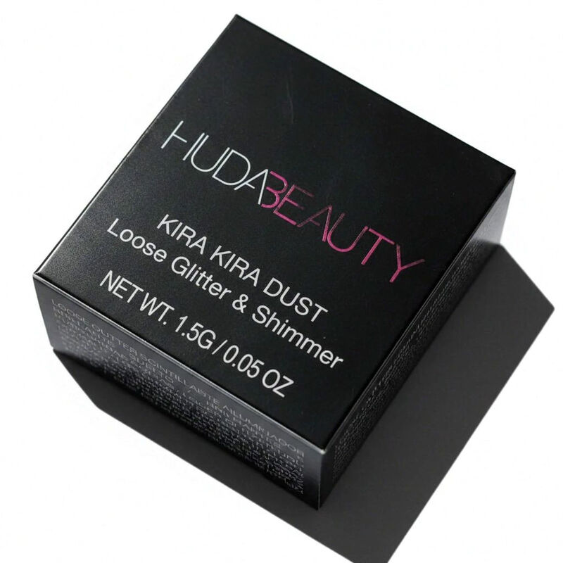 Huda Beauty Kira Kira Dust Loses Glitzer Lidschatten-Pigment Purple (Lila) 1,5 g - Hochglänzendes Schimmerpuder für auffällige Augen Make-ups & Party-Looks