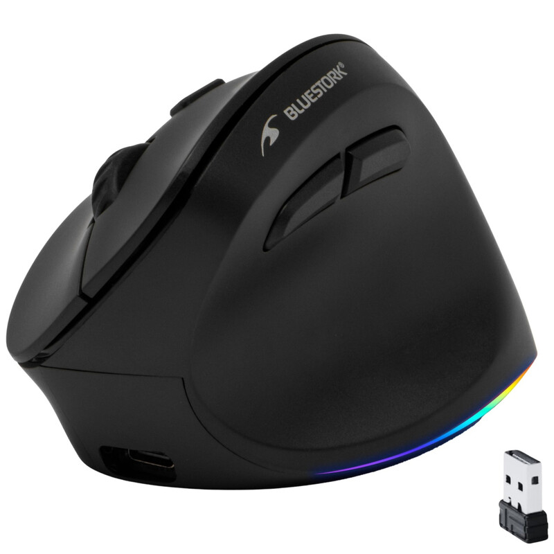 Souris Ergonomique Sans Fil Bluestork M-WL-ERGO-LUMI – 2400 DPI, 6 Boutons, Bluetooth - vue 7