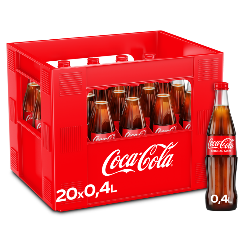 Coca-Cola Original Glasflasche 20 × 0,4 L