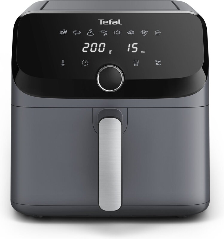 Tefal EY855BE0 - airfryer - 7,5 L 2020 W zelfstandig grijs