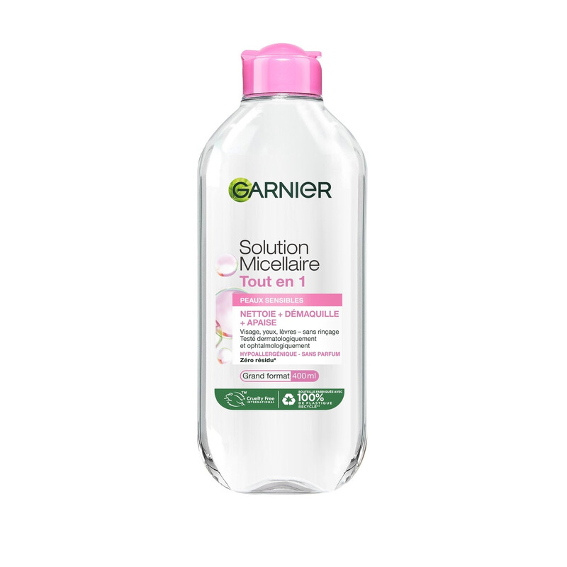 Garnier skinactive eau micellaire tout en 1 peaux sensibles 400ml - vue 2