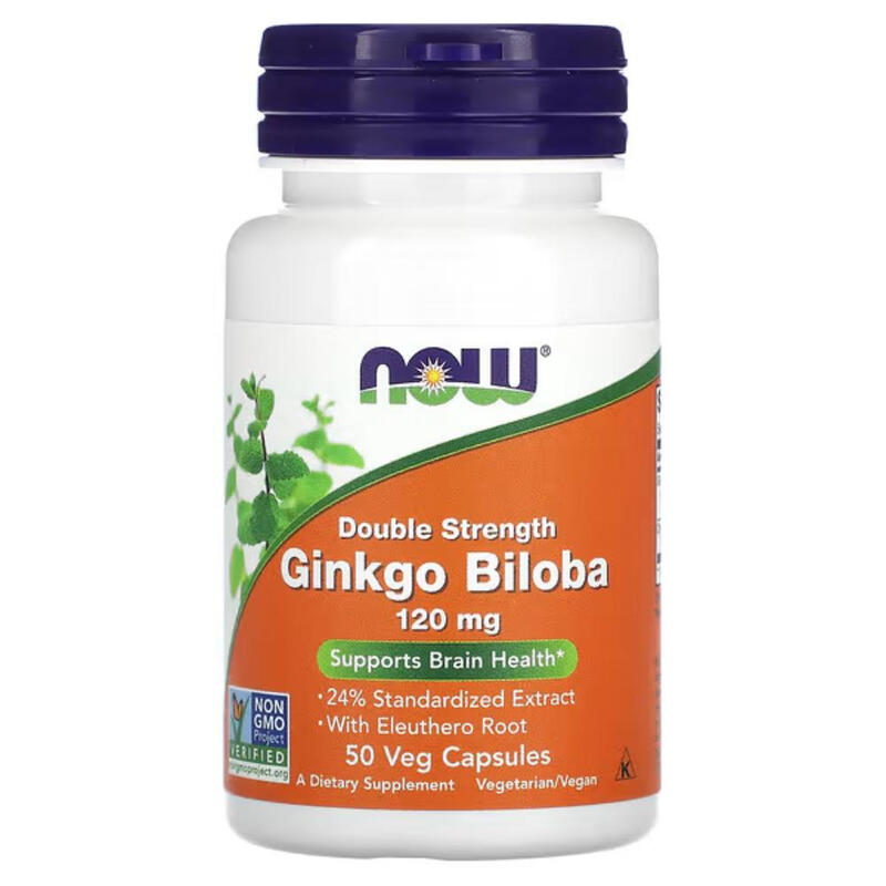 Ginkgo Biloba Cognition Circulation 120 mg - 50 Vegan Capsules