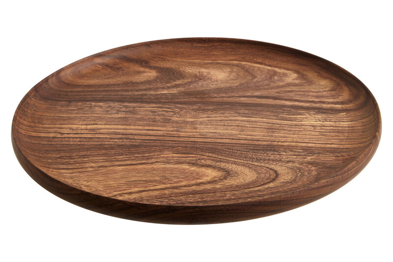 Round Sheesham Wood Plate