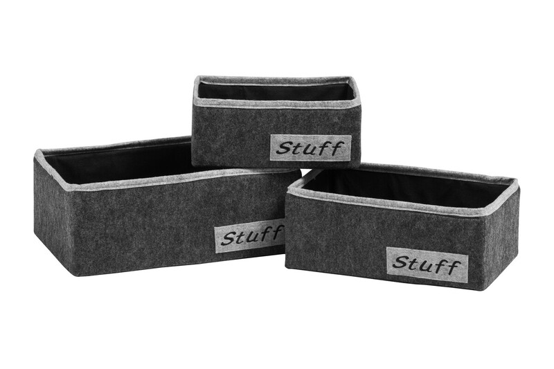 Stuff Set Of Three Rectangular Storage Boxes