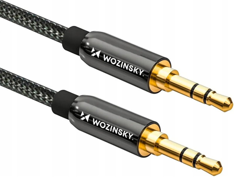 Wozinsky 1,5m Schwarz Universal 3,5mm Dual-AUX-Kabel