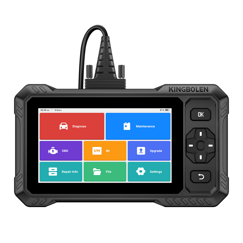 KINGBOLEN S6 Elite OBD2 Scanner bidirektionales Scan-Werkzeug 15 Zurücksetzen Aktiver Test Alle Systemauto-Diagnosescanner CAN FD/FCA/Renault SGW, Lebenslang kostenlose Aktualisierung