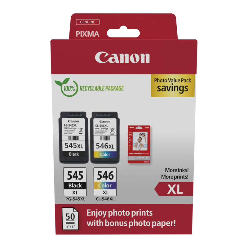 Canon 8286B011 inktcartridge 2 stuk(s) Origineel Zwart, Cyaan, Magenta, Geel