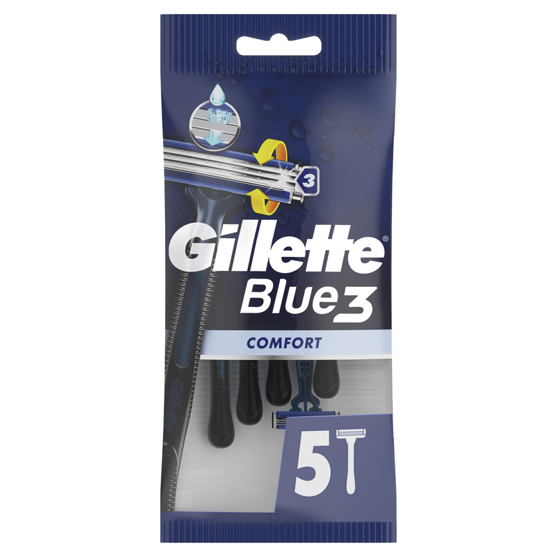 Gillette 3 Comfort Rasoirs Jetables Lot de 5