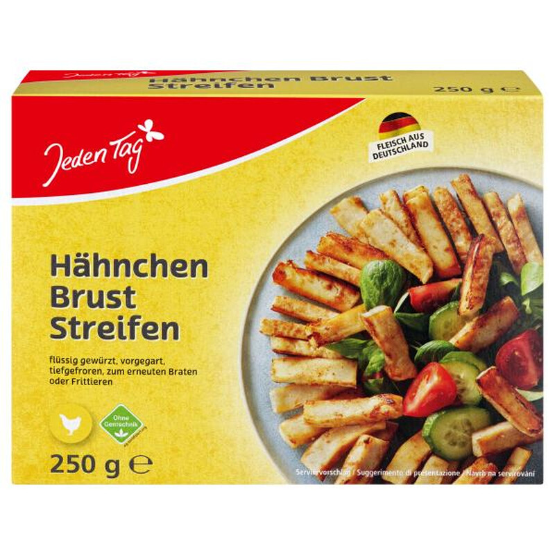 Jeden Tag Hähnchenbrust Streifen gewürzt VLOG 250 g