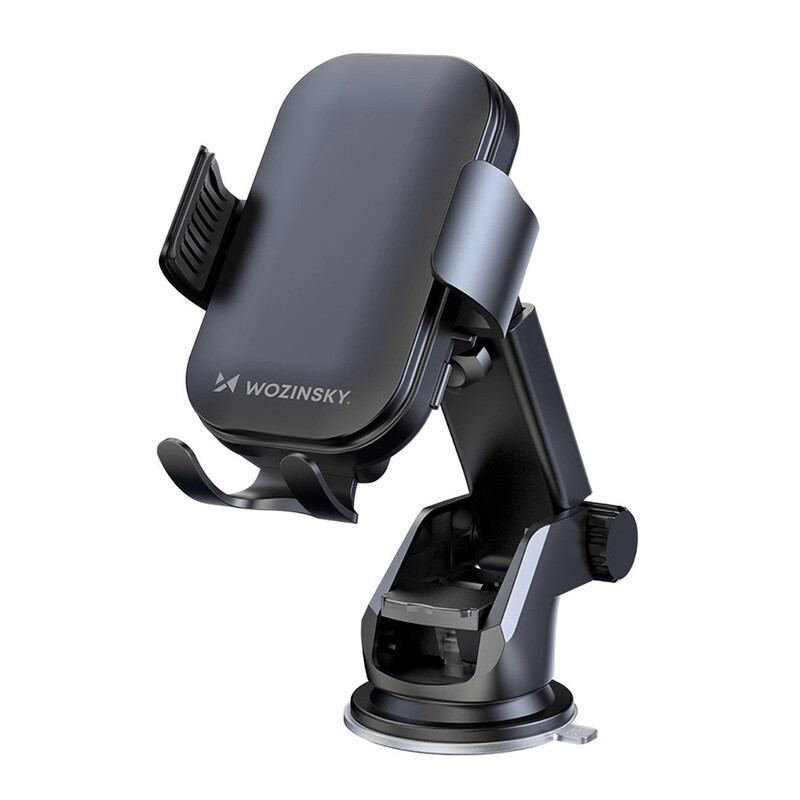 Wozinsky WUMID Auto-Telefonhalter für Armaturenbrett mit 15W induktivem Ladegerät - Schwarz