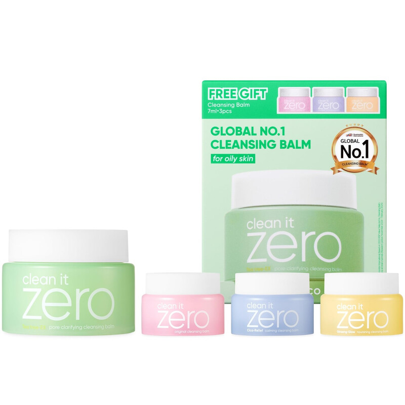 Banila Co. Clean It Zero Reinigungsbalsam Porenklärendes Set (EU) - 100 ml + 7 ml * 3