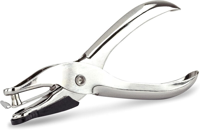 25 Single Hole Punch 10 Sheets Silver