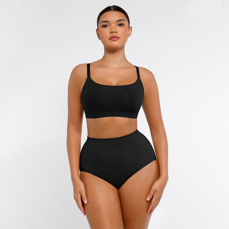 Everyday Seamless Wireless Invisible Square Neck Full Cover Homewear Bra for Women XL