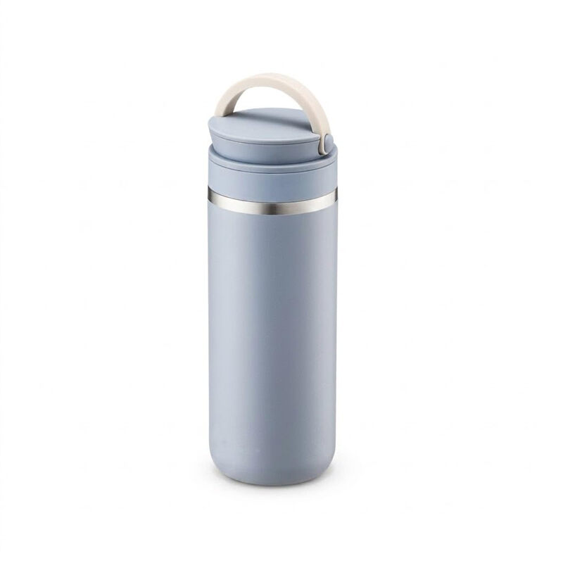 LocknLock Metro Two Way Tumbler 475 ml – Blauer doppelwandiger vakuumisolierte Edelstahl-Reisemug mit schmalem Ausguss & breiter Öffnung, Getränkebehälter für Heiß-/Kaltgetränke für Kaffee, Tee & Wasser