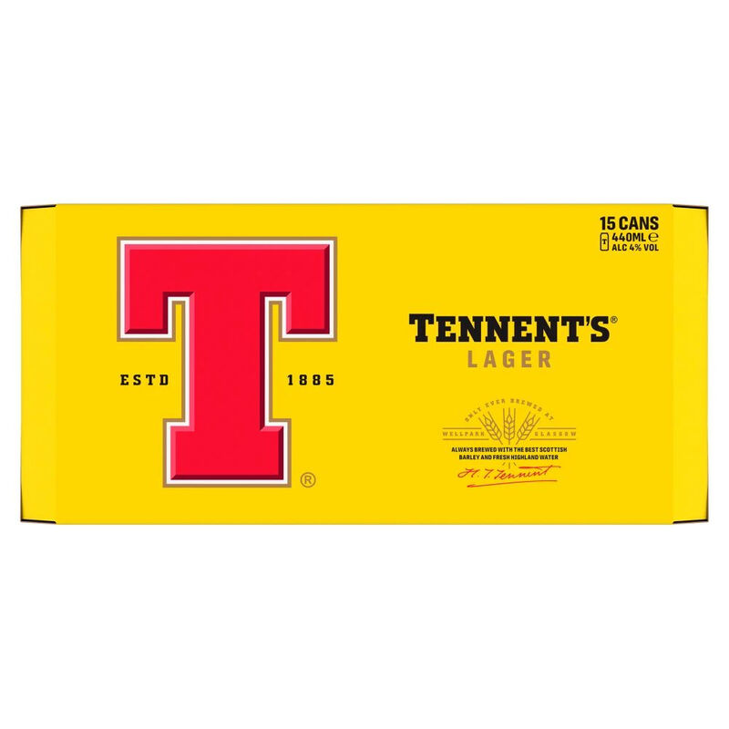 Tennents Lager 15Pkg - 4% 15x440ml