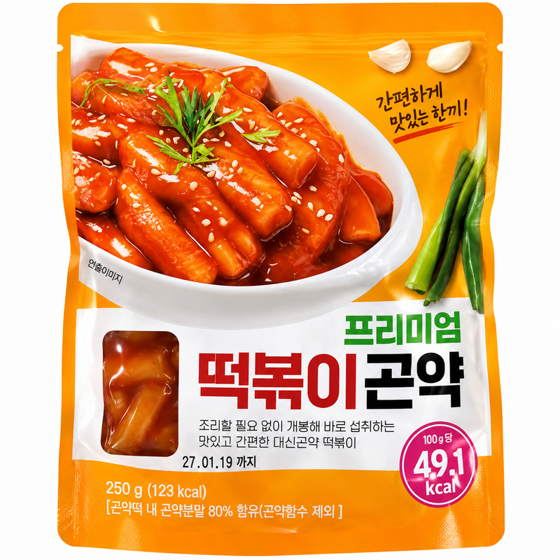 DSKONYAKU Premium Tteokbokki Konjac 250 g