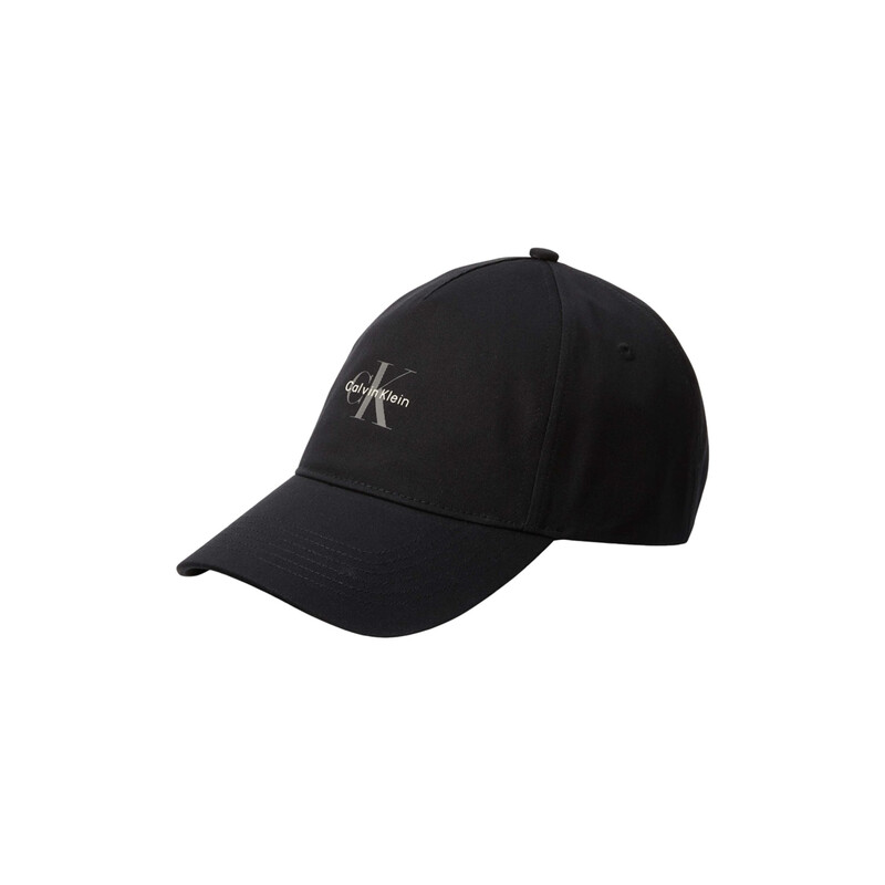 Calvin Klein Monologo Printed Baseball Cap - Black