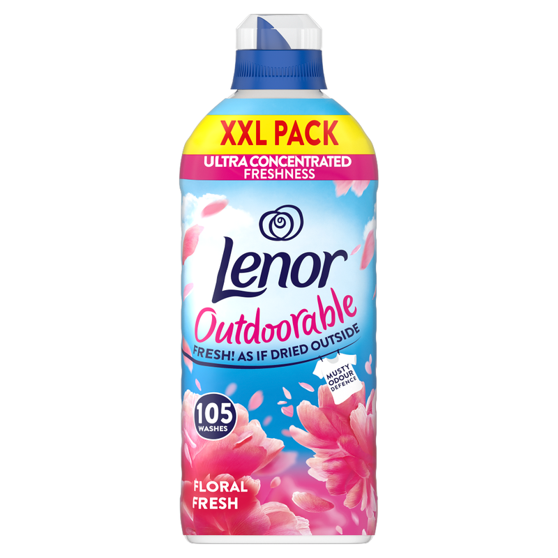 Lenor Outdoorable Fabric Conditioner 105 Washes, Floral Fresh