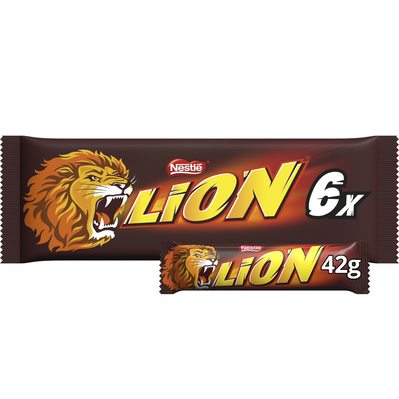 Barres De Au Lait Lion Les 6 Barres De 42g