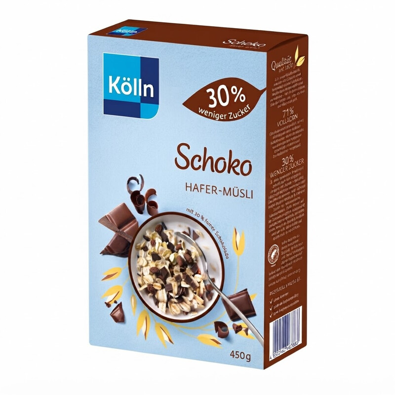 Kölln Schoko Hafermüsli 30% Weniger Zucker 450 g