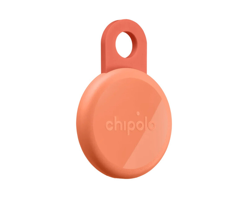 Chipolo LOOP wiederaufladbare Ortungs-Tag, kompatibel mit Apple Find My auf iPhone (Koralle)