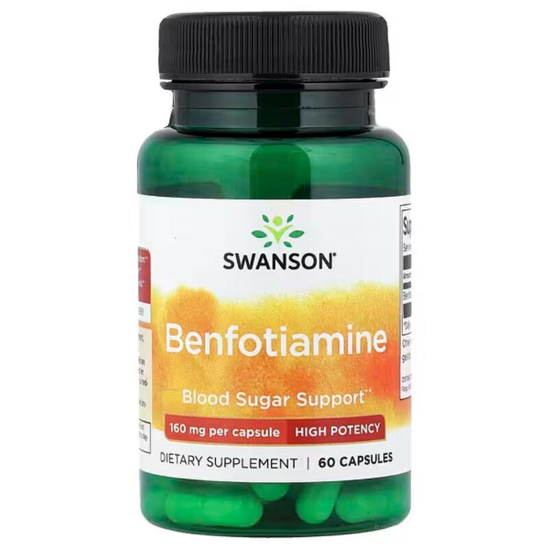 Benfotiamine Vitamin B1 160 mg - 60 Capsules