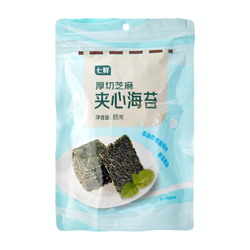 Qixian Thickly Sliced Sesame Filled Nori Snack 85g