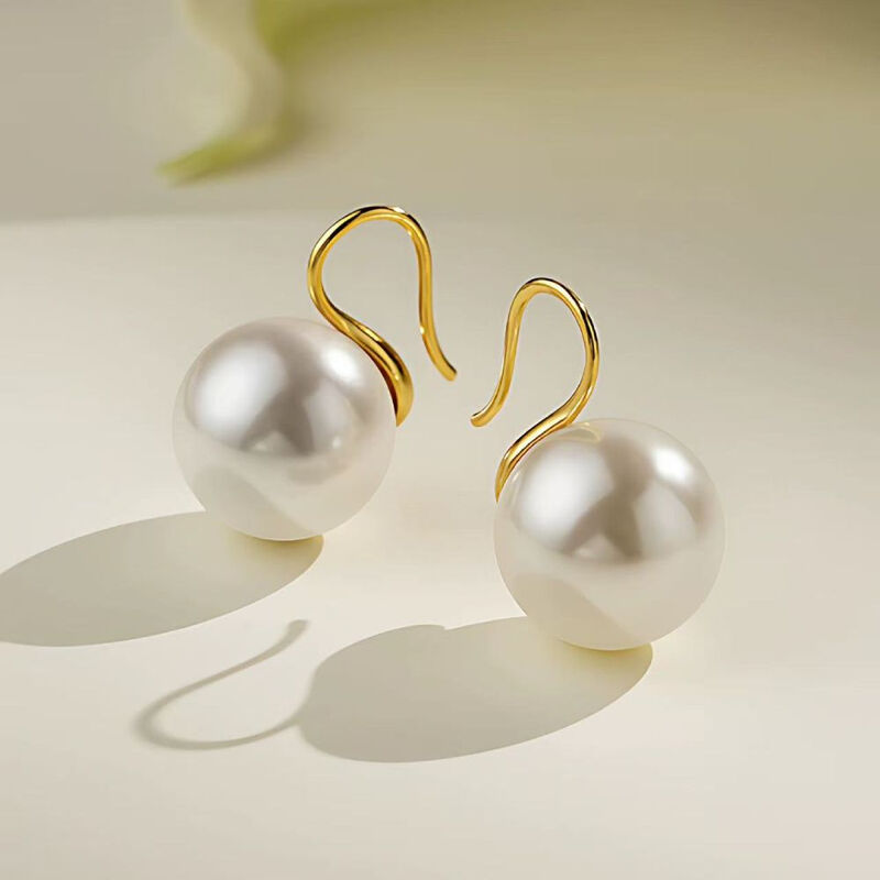 EH5 -Australian White Pearl High-End Earrings, Drop Earrings, Luxury Fashion, Niche S