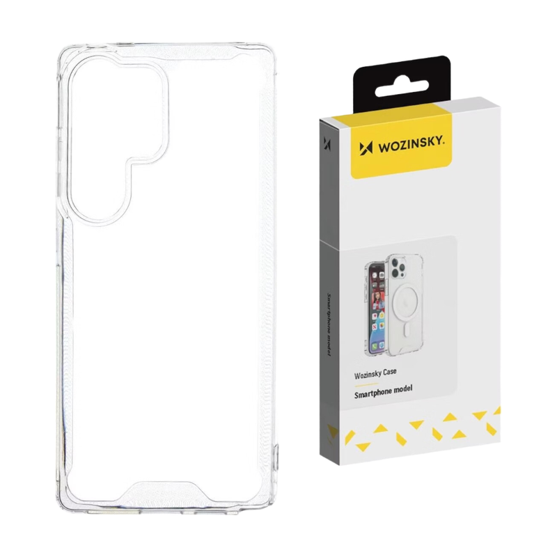 Wozinsky Klarsicht-Schutzhülle mit verstärkten Ecken für Samsung Galaxy S25 Ultra Transparent