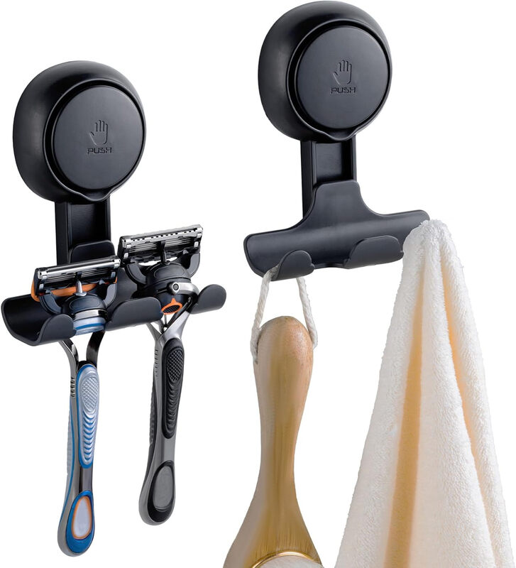 Shower Grab Bar Glow in The Dark, 2 Pack 16.8 in Grab Bars for Bathtubs and Showers,