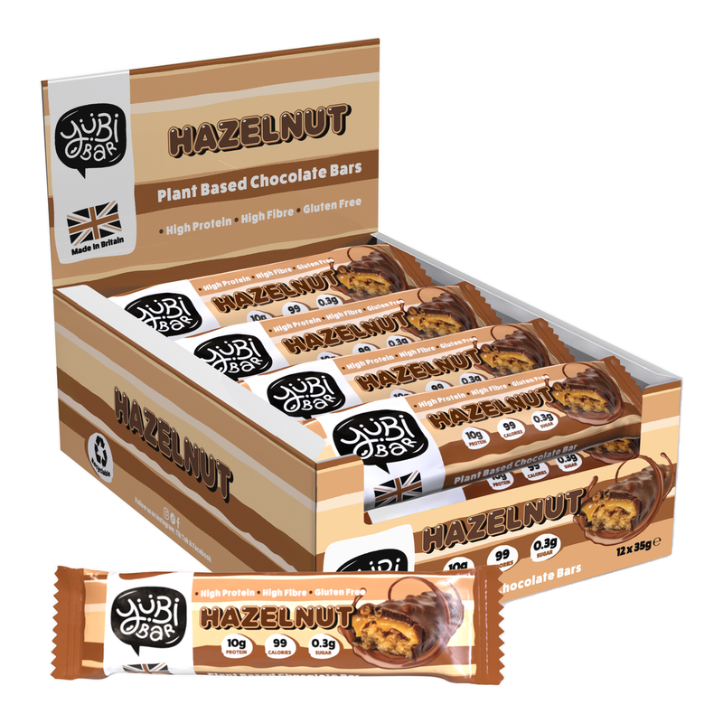 Yubi Bar Protein Nutrition Bar Protein Bars Hazelnut - 12 X 35G