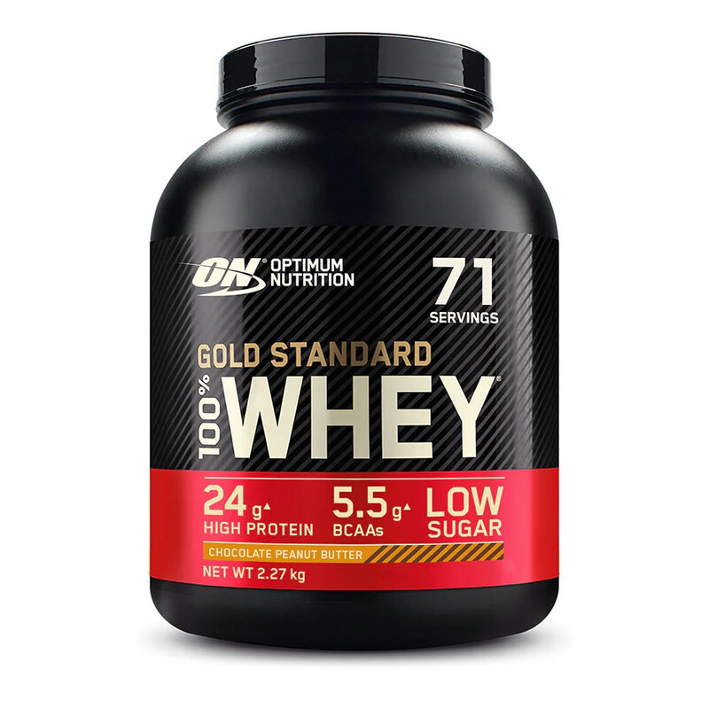 Optimum Nutrition Gold Standard 100% Whey, Chocolade Pindakaas 2,27 kg (71 porties)