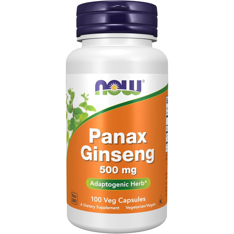 Now Foods Panax Ginseng Energy Vitality 500Mg Capsules - 100 Capsules